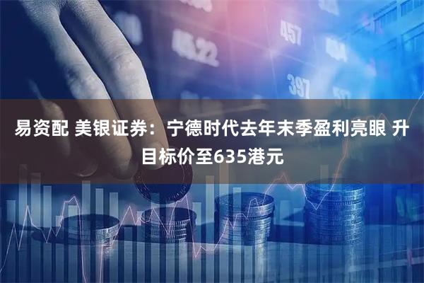 易资配 美银证券：宁德时代去年末季盈利亮眼 升目标价至635港元