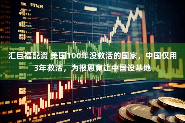 汇巨福配资 美国100年没救活的国家,中国仅用3年救活,为报恩竟让中国设基地